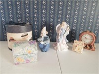 Clock, Pair of Musical Figs, Clown Fig, Boxes, etc