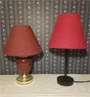 Lamp Pair (Both Work, approx 15" & 17" tall)