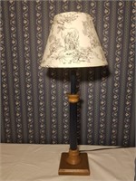 Farm Scenes Lamp (Works, approx 23" tall)