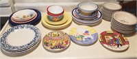Lot of Plates, Saucers, & Bowls