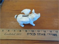 CAST IRON FLYING PIG BANK
