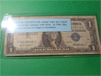 1957 BLUE SEAL $1 SILVER CERTIFICATE STAR NOTE