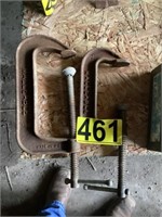 Pair of Malleable C-Clamps