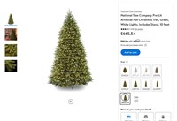 O3244 10' Pre-Lit Artificial Full Christmas Tree