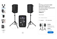 W3750 8" 300W Bluetooth DJ Speaker Set