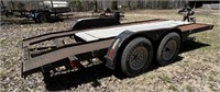 16ft car trailer w/10,000lb winch & ramp