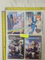 Lot of 4 Anime Dvds RailRun Akibas Collection Etc