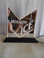 New Molson Ice Lighted Mirrored Sign