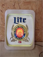 Vintage Lite Pilsner Beer Lighted Sign