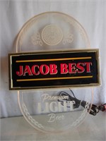 Jacob Best Lighted Acrylic Sign