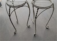 (2) Metal Plant Stands