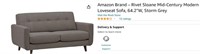 $849 Amazon Brand Rivet Sloane LoveSeat Storm Grey