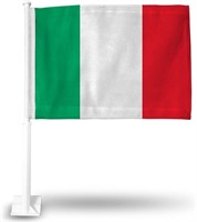 Premium Quality Durable Car Window Flag Italy