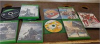 (8) XBox One & (1) PS2 Games