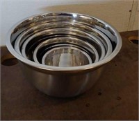 (5) Metal Nesting Bowls