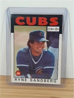 1986 O-Pee-Chee Ryne Sandberg Cubs Card