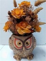 F1) Vintage owl planter
