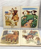 F5) FOUR OLDER CHILDRENS PUZZLES
