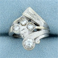 Vintage Hand Crafted 3/4ct TW Diamond Ring in 14k