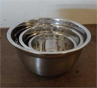 (3) Metal Bowls