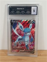 PCG Graded 9 Mint Pokémon Glaceon V Card