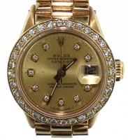 18kt Gold Rolex Oyster Perpetual Lady President