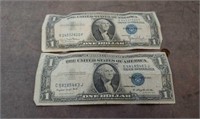 (2) 1935 Silver Certificate $1