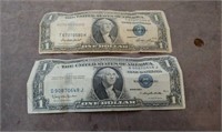 (2) 1935 Silver Certificates $1