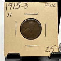 1915-S WHEAT PENNY CENT BETTER