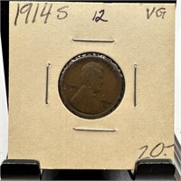 1914-S WHEAT PENNY CENT BETTER