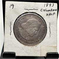 1893 COLUMBIAN EXPO SILVER HALF DOLLAR