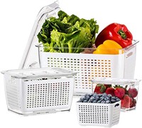 LUXEAR Vegetable Containers for Fridge Produce
