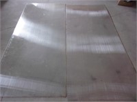 2 Panels of Clear Corrogated Plastic