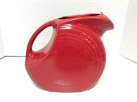 Red Fiesta Ware Pitcher. Made In Usa