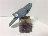 Carved stone Parrot