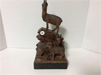 Carved mountain goats - has 2 goats with broken