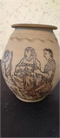 Leftwich Folk & Art Pottery Vase