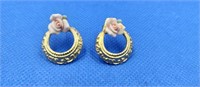 14K Gold Matching Earrings