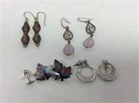 Four Pairs Of Costume Pierced Ear Earrings