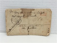 Antique Letter And Postal Franking Cancellations .