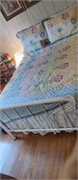 Antique Full Size Bed with Quilt