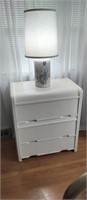 Art Deco Style 3 Drawer Dresser with Lamp