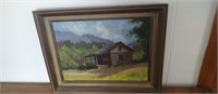 Oil on Canvas of "Lovin Cabin" by Nichols '76