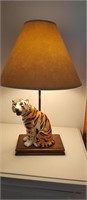 Ceramic Tiger Lamp
