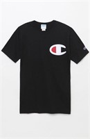 Champion Heritage Patch Logo Tee in Black