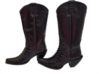 Donald J. Pliner Brown Leather W7 Boots C908