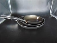 Lot of 3 Nonstick Chef's Pans