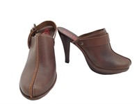 Michael Kors Sz 6 Brown Genuine Leather Heels C918