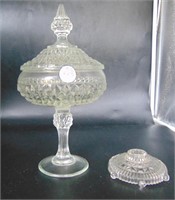 Vintage Tall DETAILED Indiana Glass Diamond Point