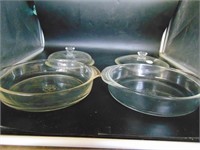 Lot of Two Vintage Baking Glassware